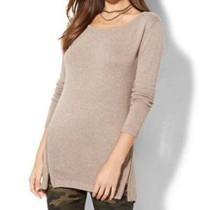 Maroon zipper tunic from New York and company